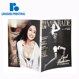 2018 High quality A4/A5/A6/ customized full color adult softcover magazine books Printing