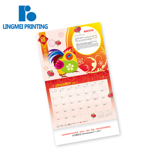 2018 wholesale wall calendar 12 monthly design custom promotional wall calendar planner printing