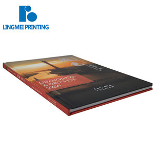 Custom A4 full color printing silver hot stamping hardcover journal bulk photo book printing