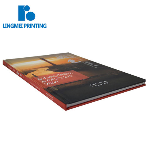 Custom A4 full color printing silver hot stamping hardcover journal bulk photo book printing