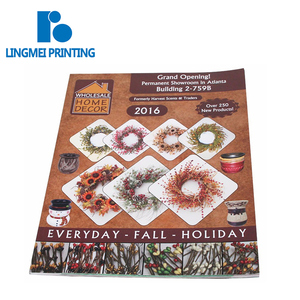 2018 christmas soft cover colorful photo book magazine / catalog book printing