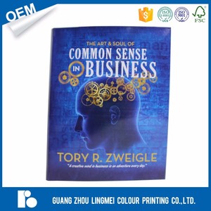 Good quality soft cover custom glossy lamination cover coloring art magazine / catalog book printing