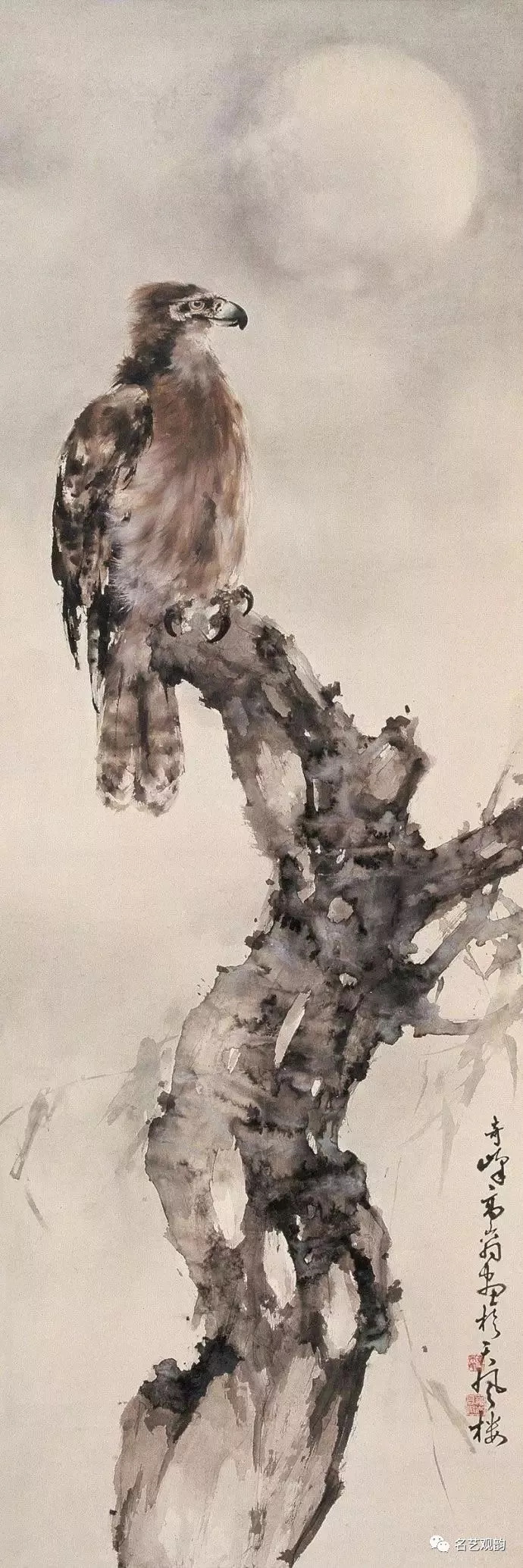 高奇峰   画鹰